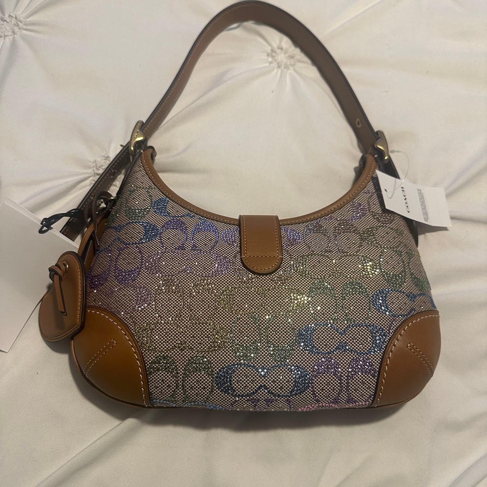 Coach original Hamptons hobo in Crystal signature Jacquard - Picture 3 of 7